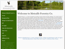 Tablet Screenshot of metcalfeforestry.com